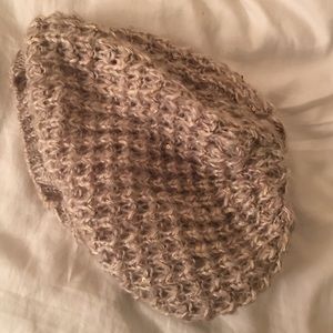 Express Tan w/ Sequins Slouchy Beanie